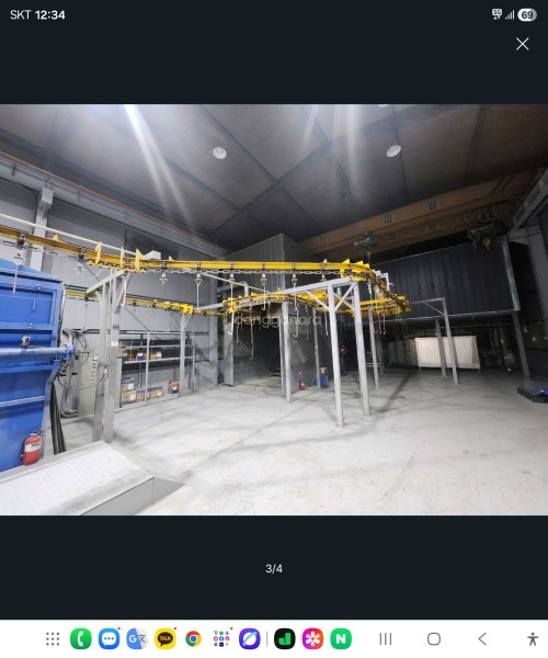 산업용 자동화 작업장 세트 (분체도장 설비라인)